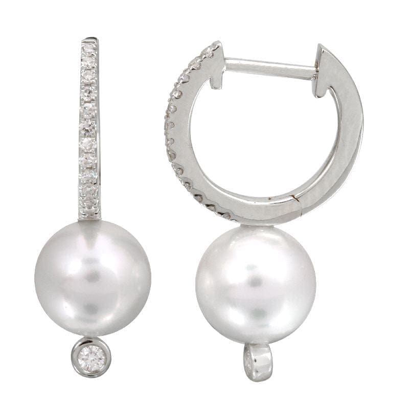 14k Yellow Gold Pearl Earrings