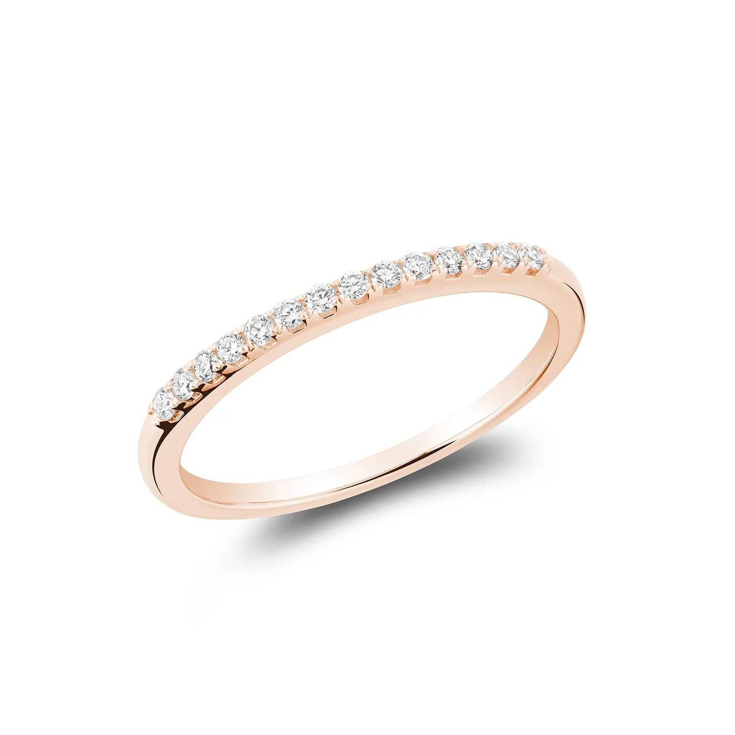 Pave Semi Eternity Diamond Band