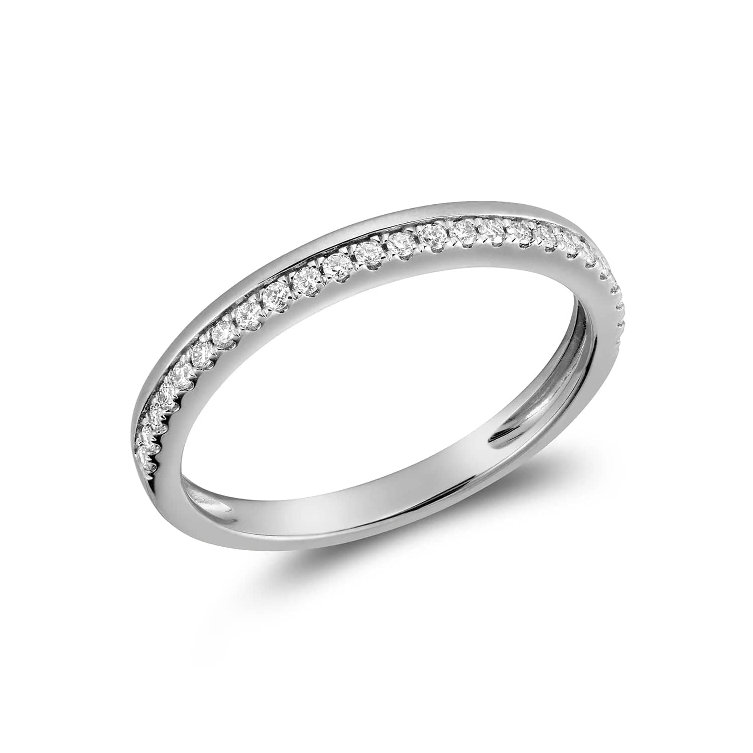 Half Semi Eternity Diamond Ring