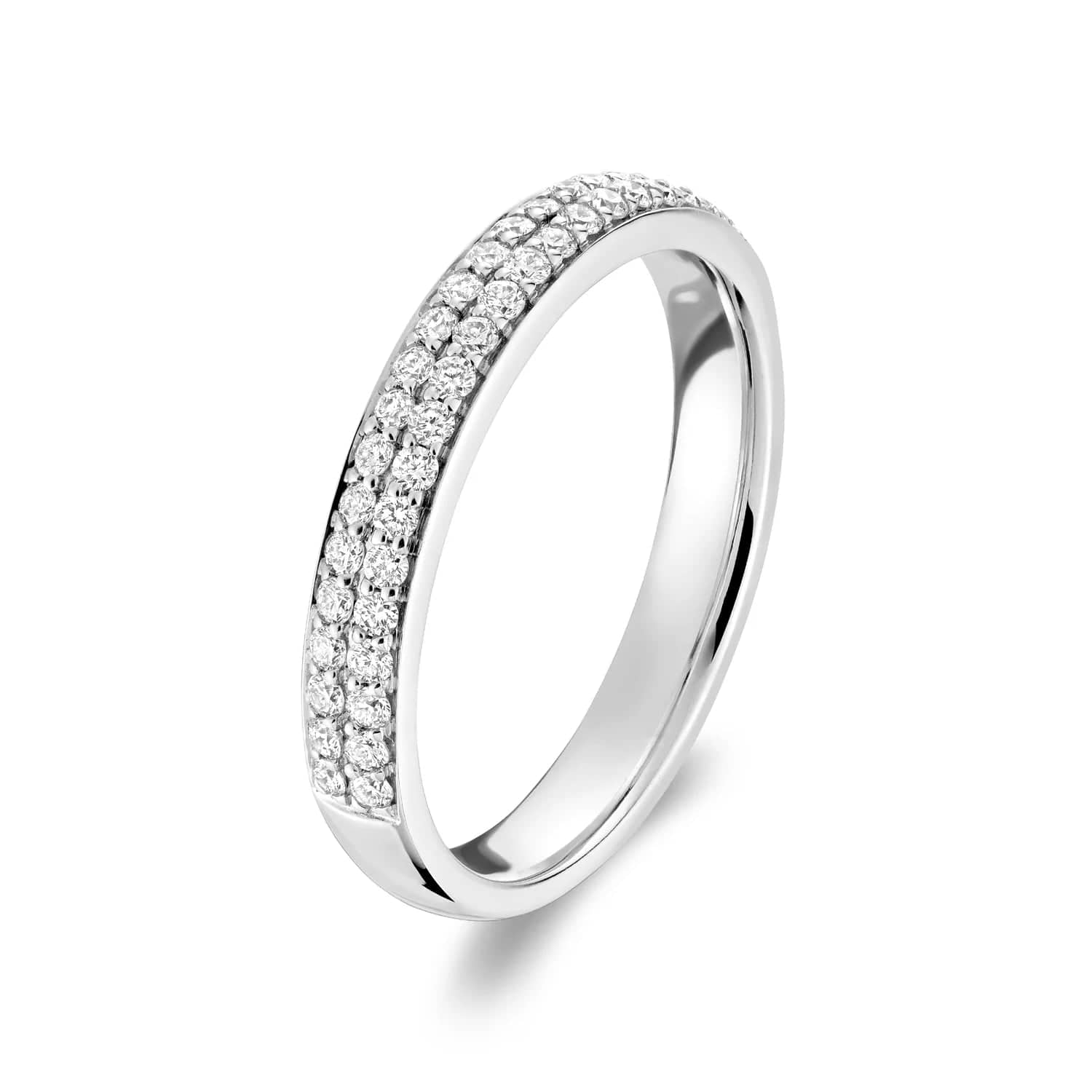 Semi Eternity Pave Ring