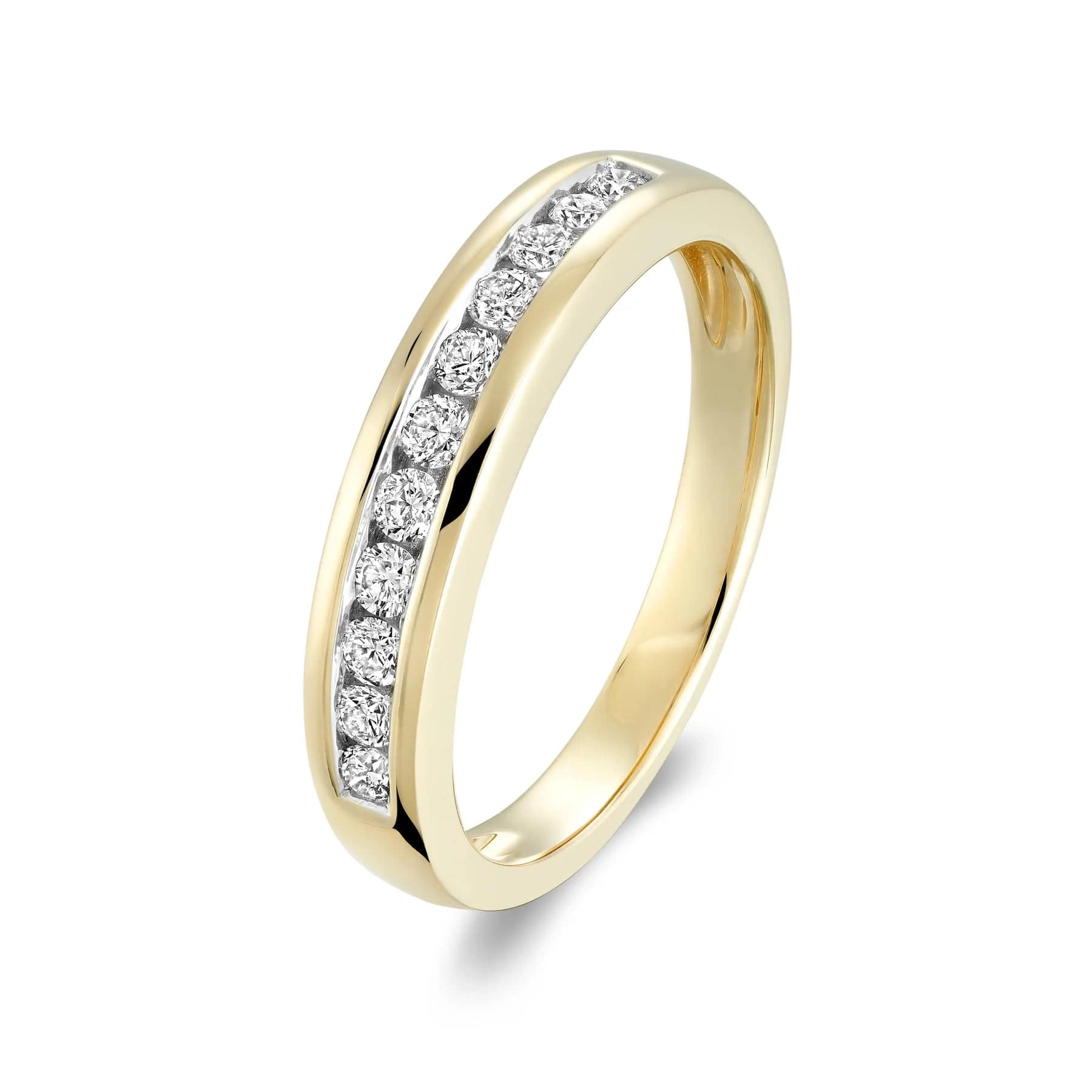 Semi Eternity Channel Set Diamond Ring