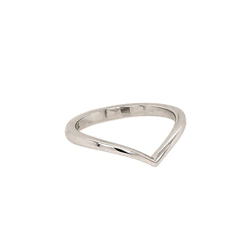 10K Solid Gold Chevron Ring