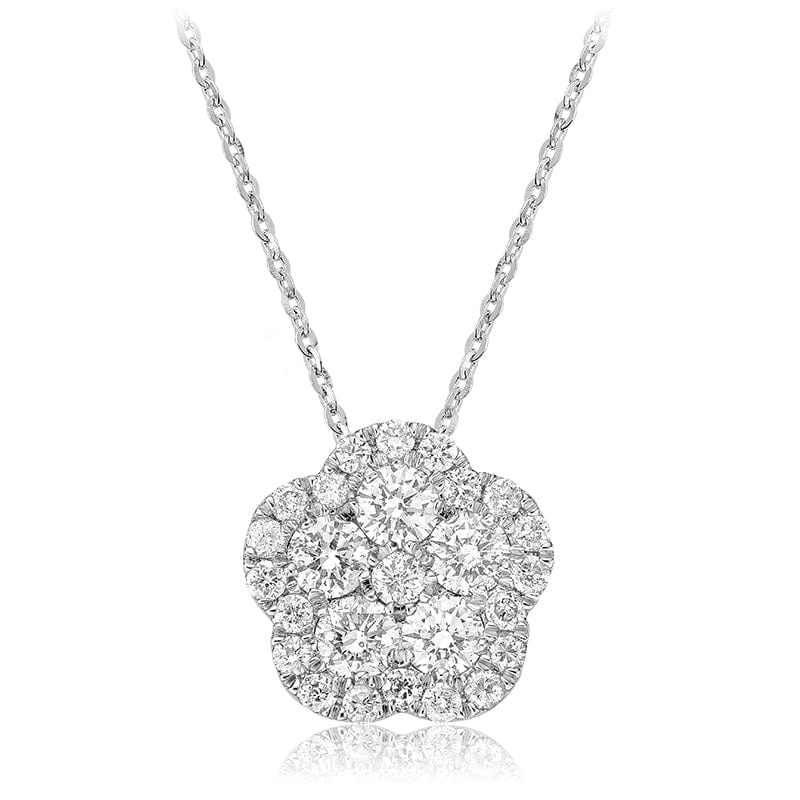 Flower Diamond Pendant