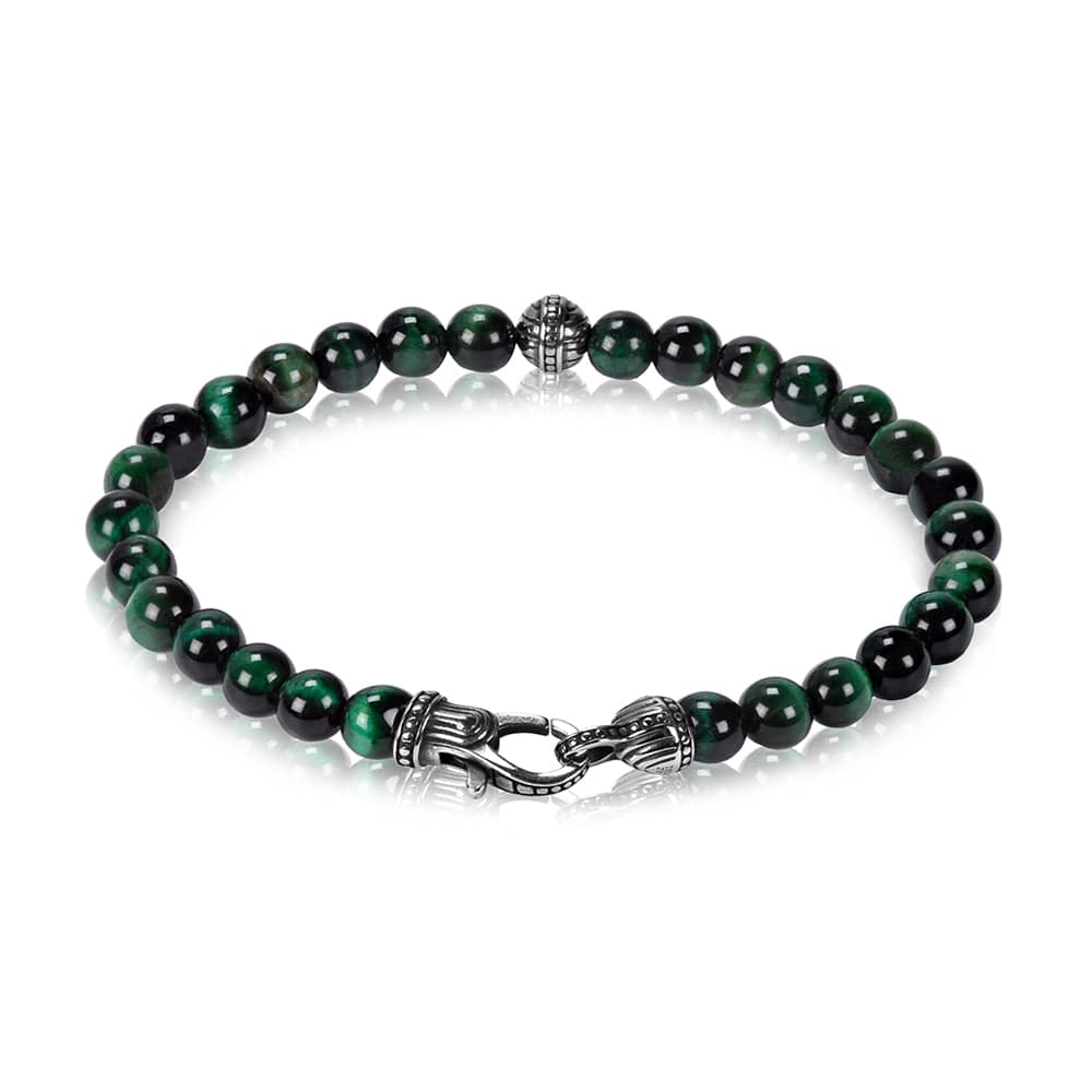 Green Tiger Eye Beaded Bracelets