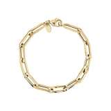 14K Gold Paperclip Chain Bracelet - large