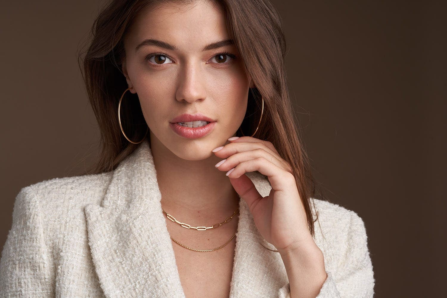 14K Large Paperclip Chain Necklace
