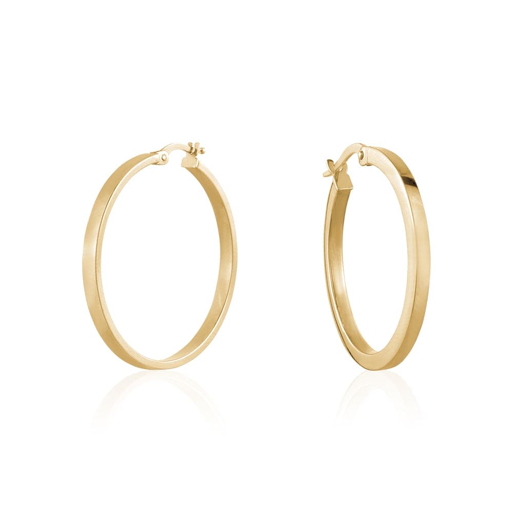Round Gold Hoops