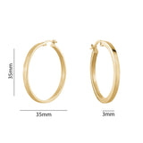 Round Gold Hoops