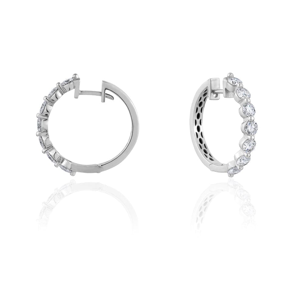 Diamond Hoop Earrings