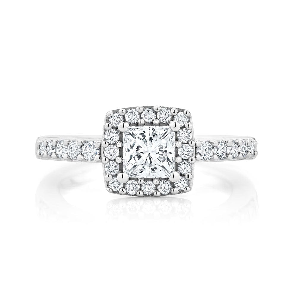 Canadian Princess Cut Diamond Engagement Ring