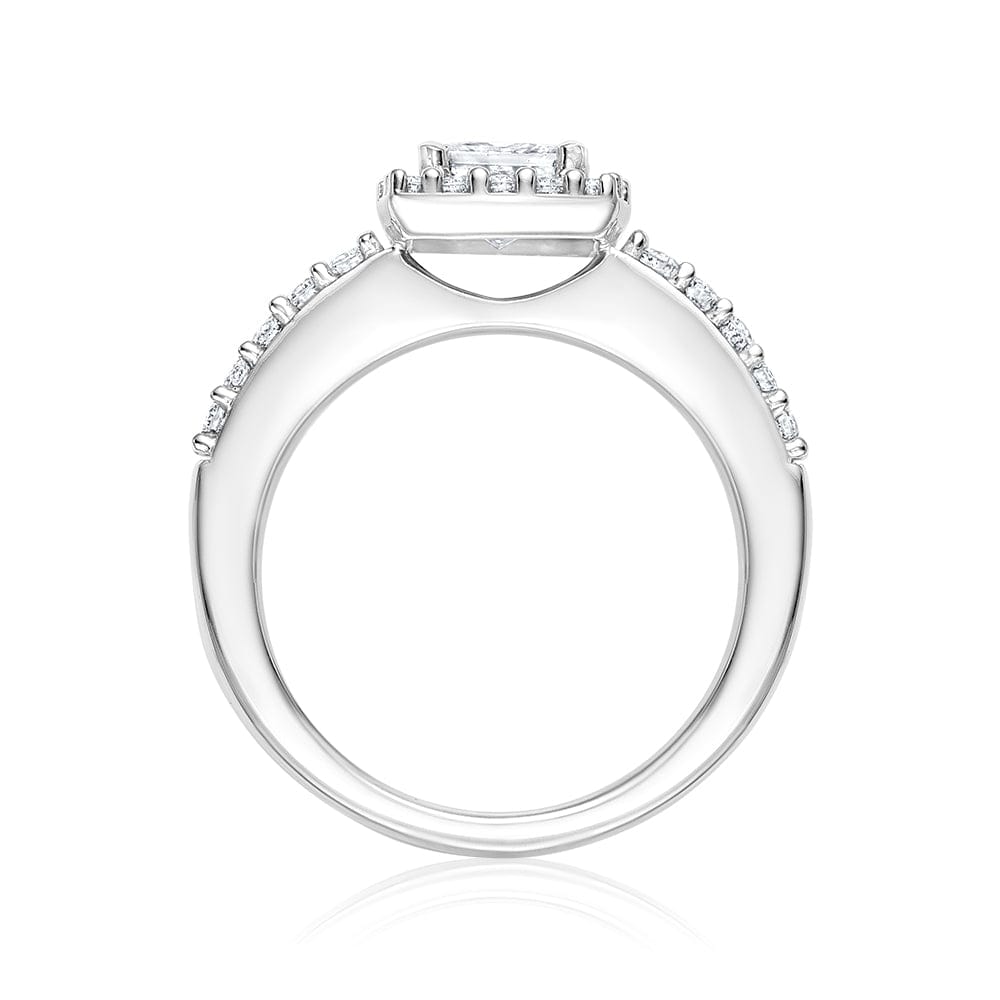 Canadian Princess Cut Diamond Engagement Ring