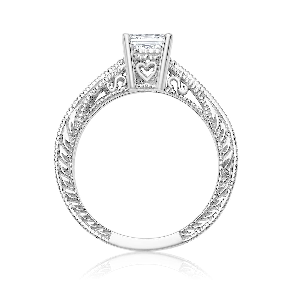 Radiant Cut Engagement Ring with Matching Band
