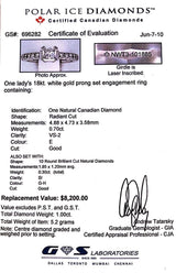 White Gold Canadian Diamond Engagement Ring