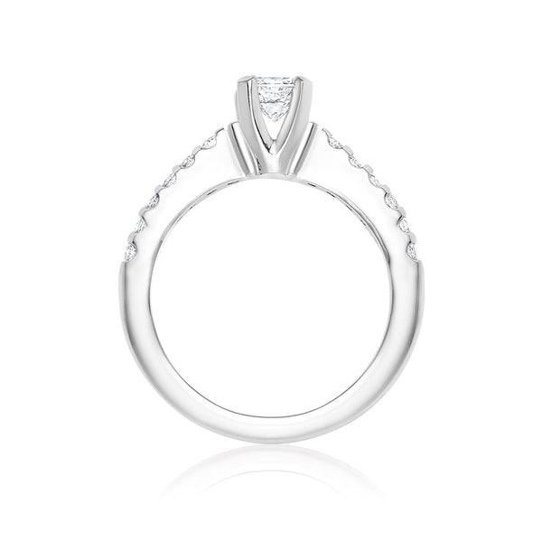 PRINCESS CUT CANADIAN DIAMOND SOLITAIRE ENGAGEMENT RING