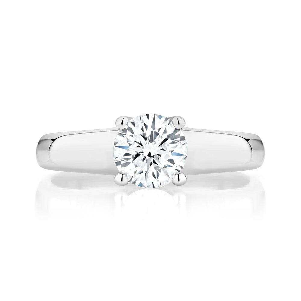 Round Cut Solitaire Canadian Diamond Engagement Ring