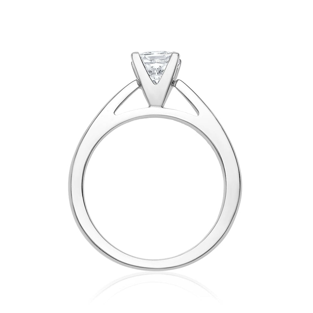 Platinum Princess Cut Diamond Engagement Ring