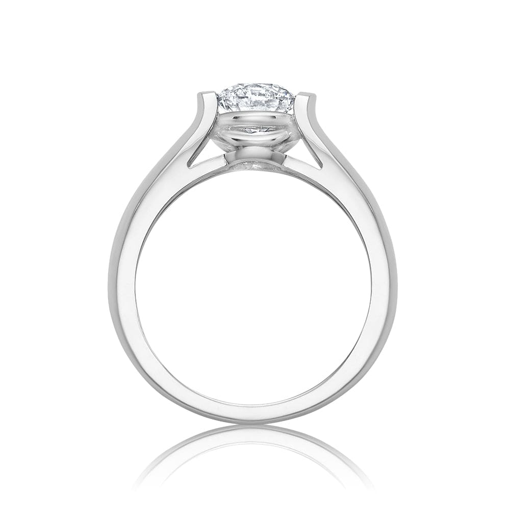 Round Cut Halo Canadian Diamond Engagement Ring