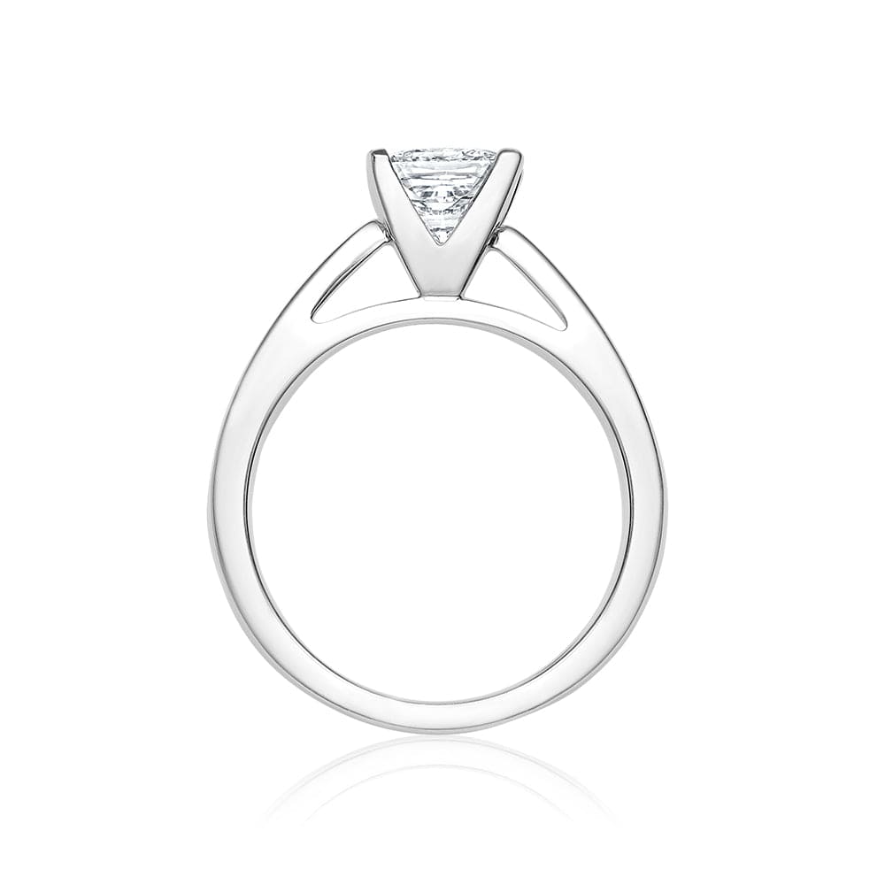 Princess Cut Canadian Diamond Solitaire Engagement Ring