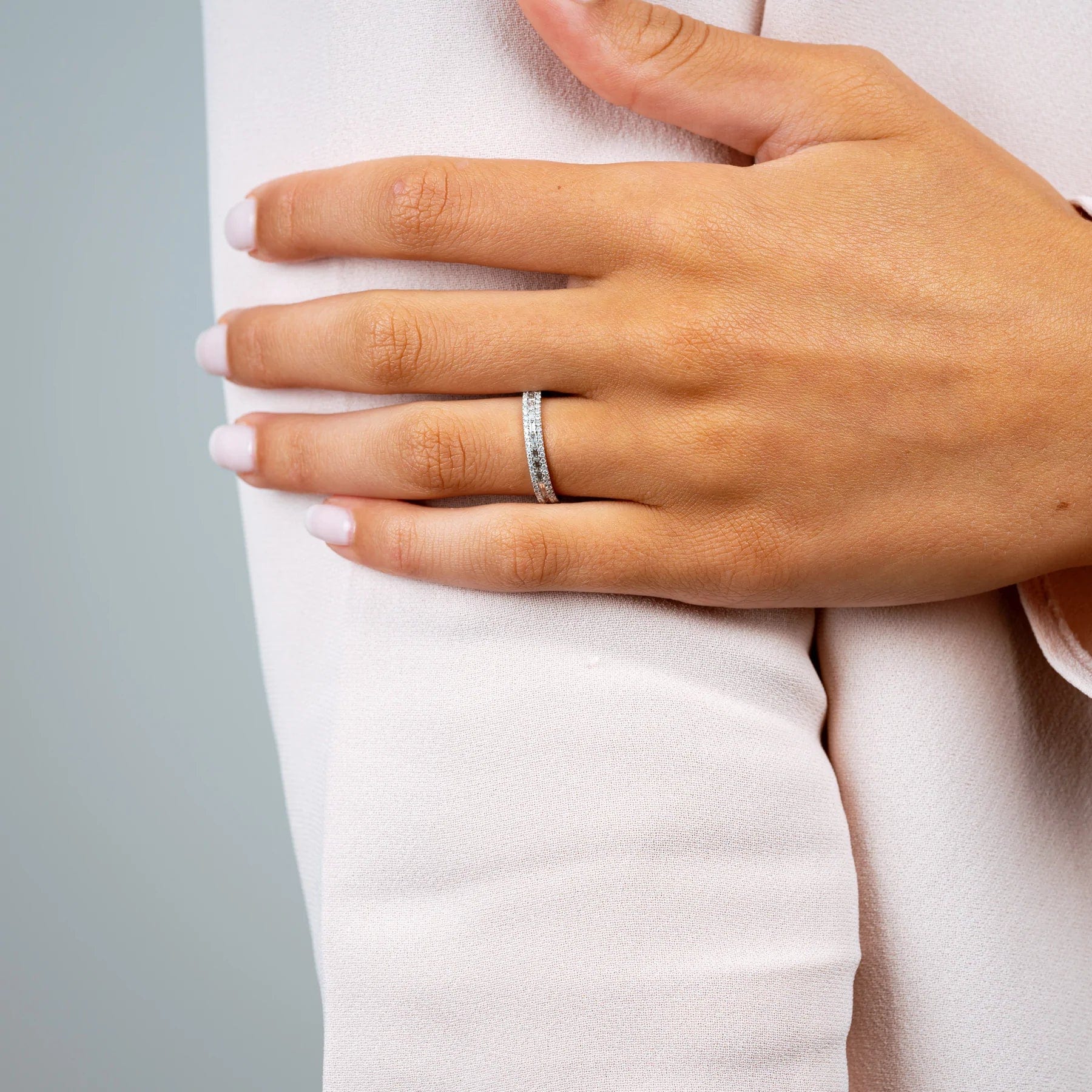 Semi Baguette Diamond Eternity Ring