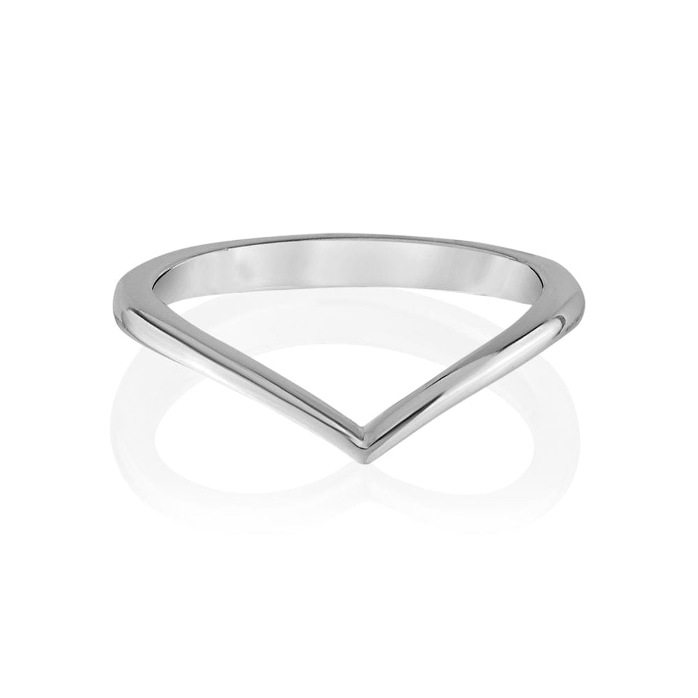 10K Solid Gold Chevron Ring