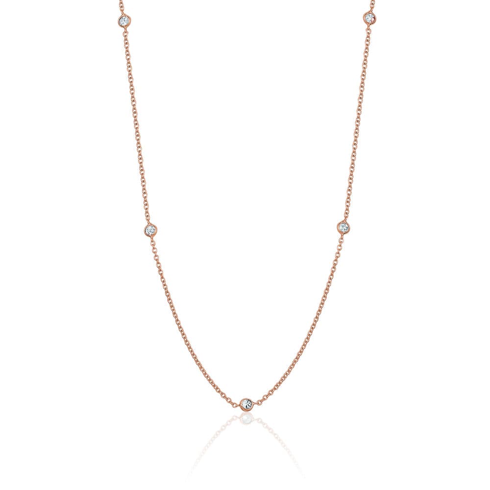 18k Diamond by the Yard Necklace