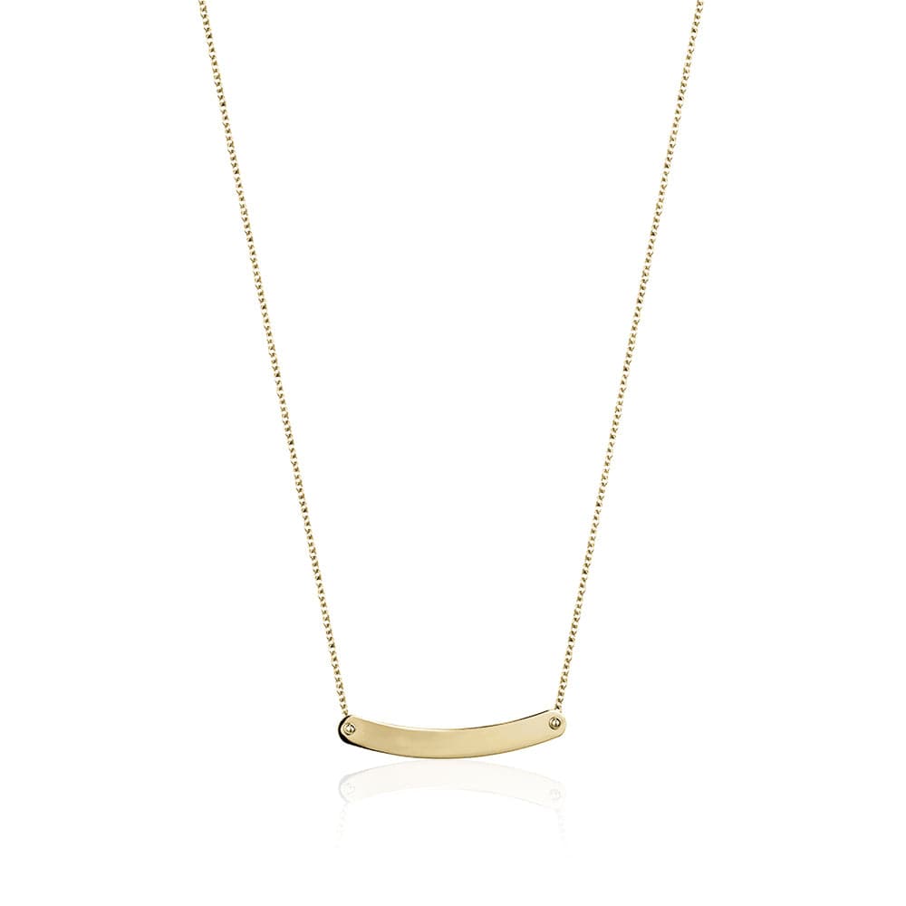 Gold ID Necklace