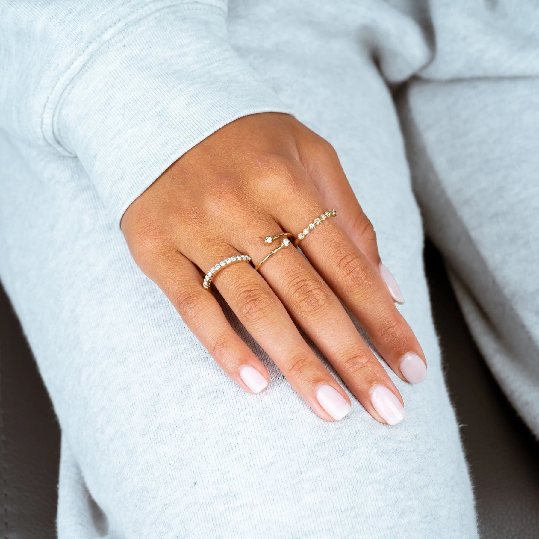 Semi Eternity Fashion Diamond Ring