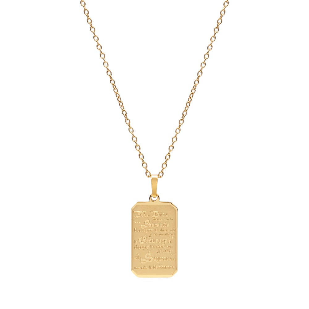 A.R.Z Serenity Prayer Necklace