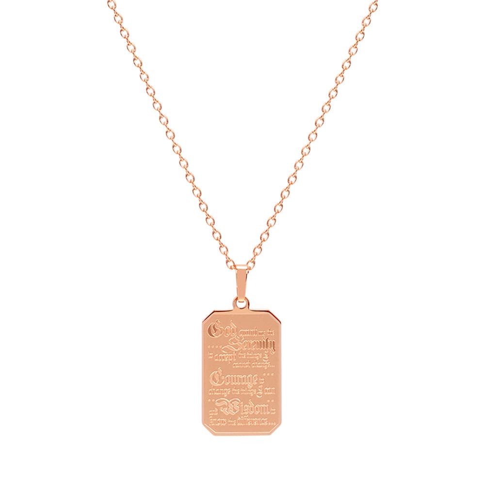 Serenity prayer pendant 14k on sale gold