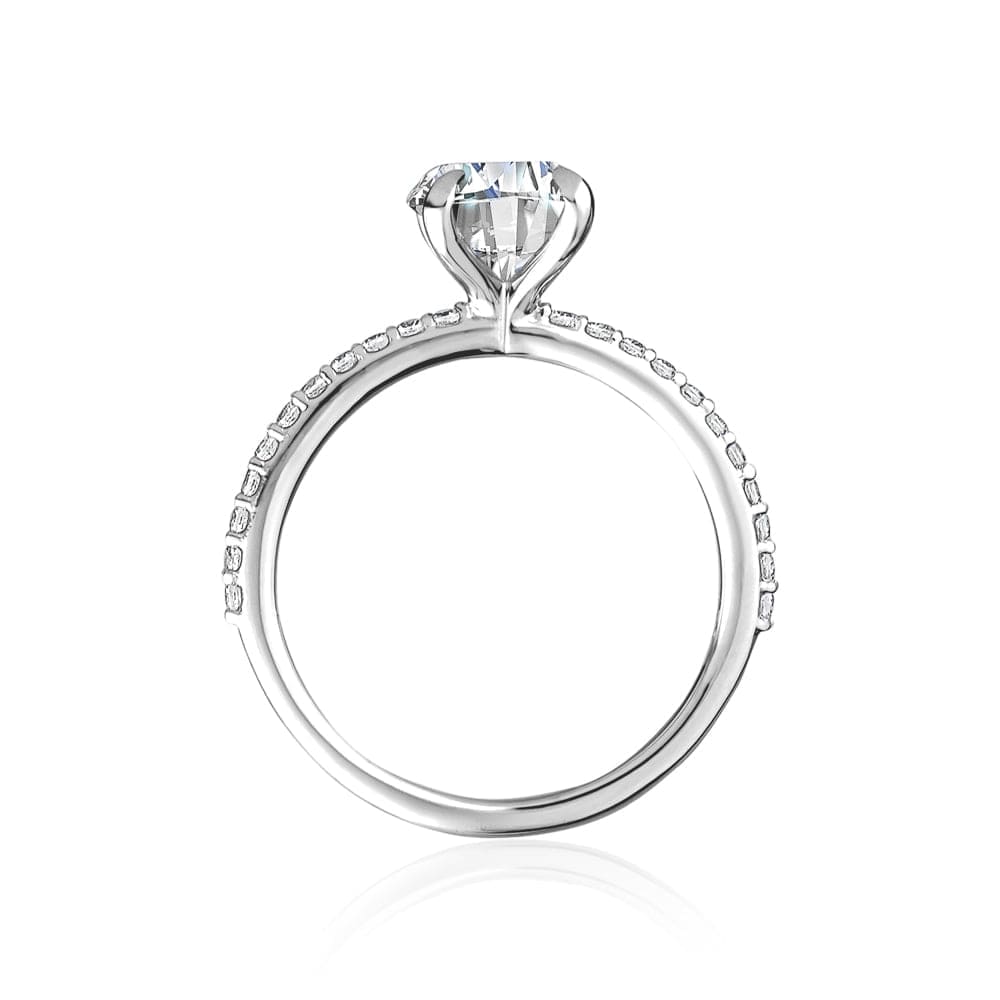 Round Brilliant Cut Diamond With Pave