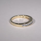 Semi Eternity Channel Set Diamond Ring