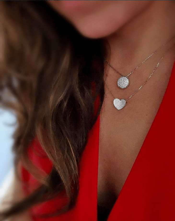 Diamond Pavé Circles Pendant