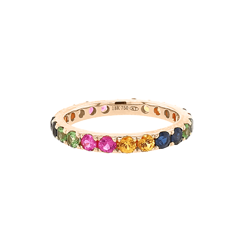 Rainbow Eternity Ring