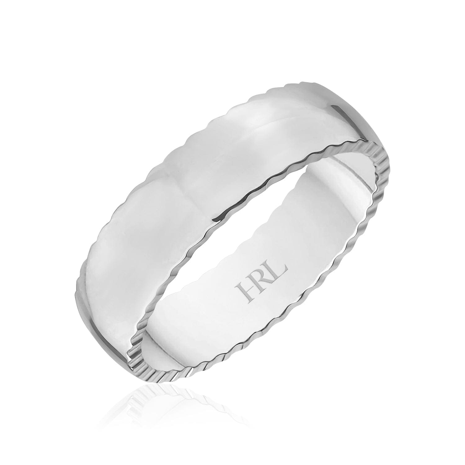 Men’s Gold Wedding Band – Sleek Design with Textured Elegance