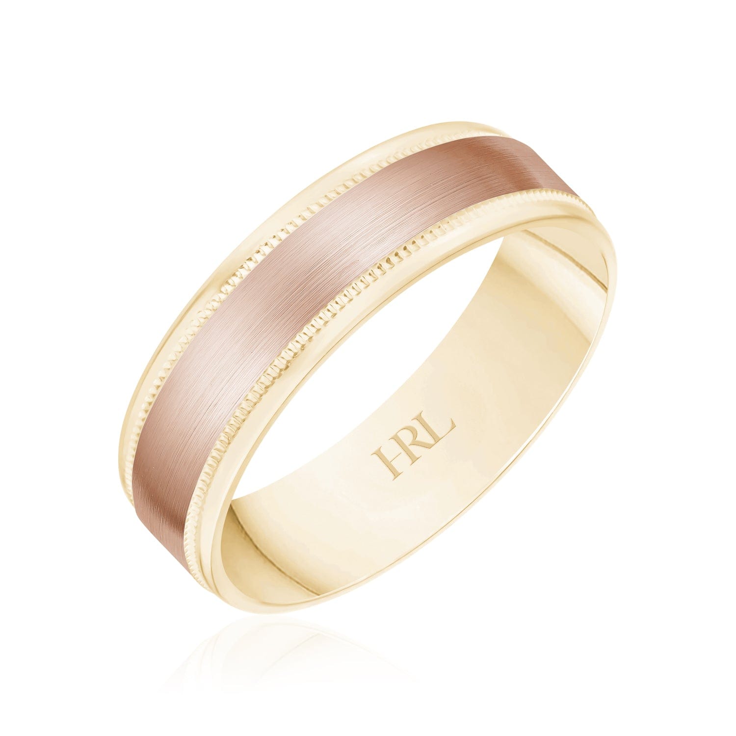Rose & Yellow Gold Brushed Band