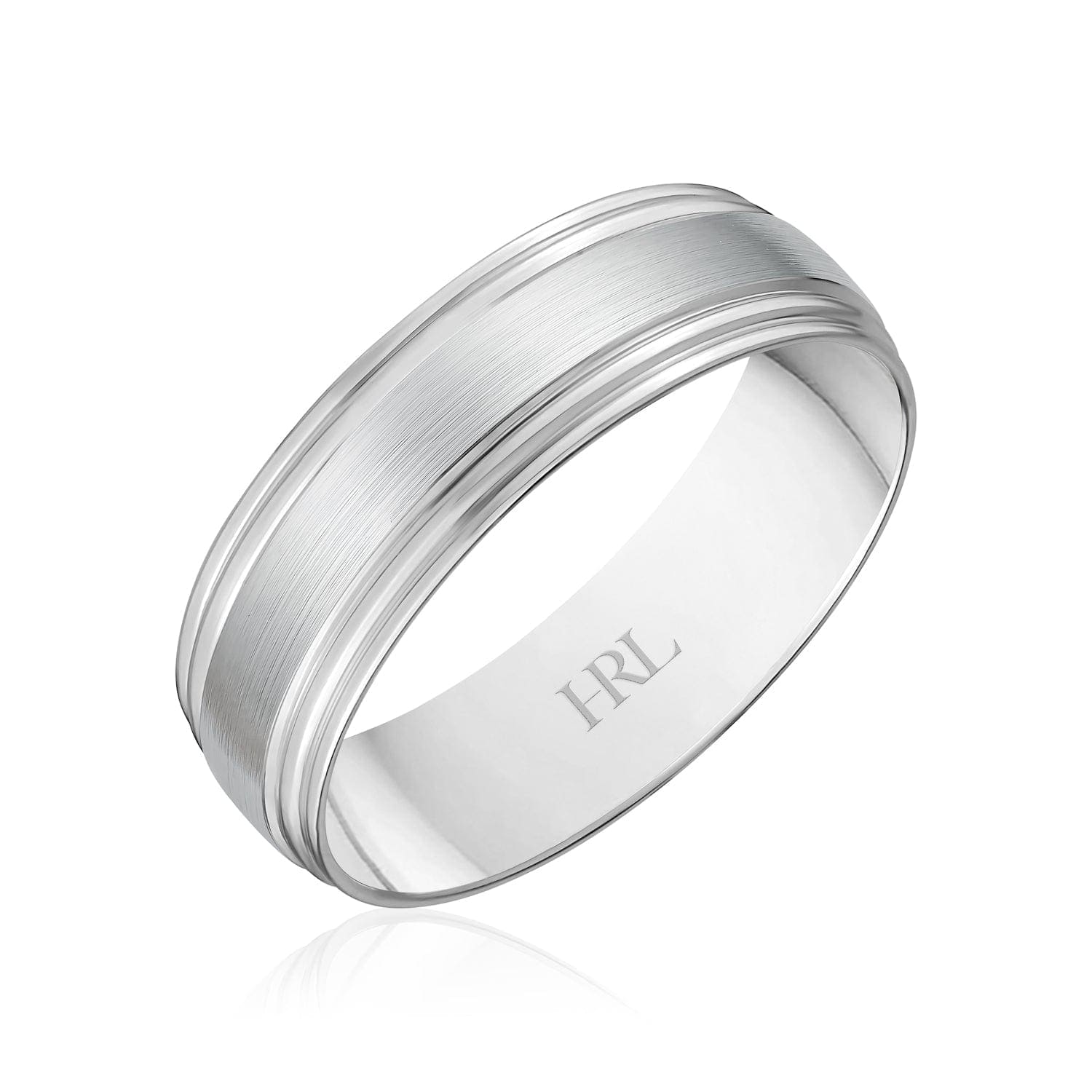 Brushed Dome Gold Band