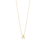 14K Gold Initial Necklace