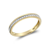 Half Semi Eternity Diamond Ring