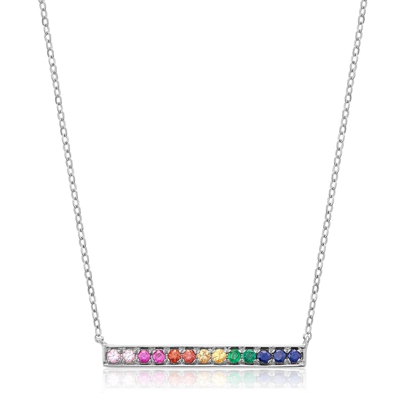 Bar Rainbow Necklace