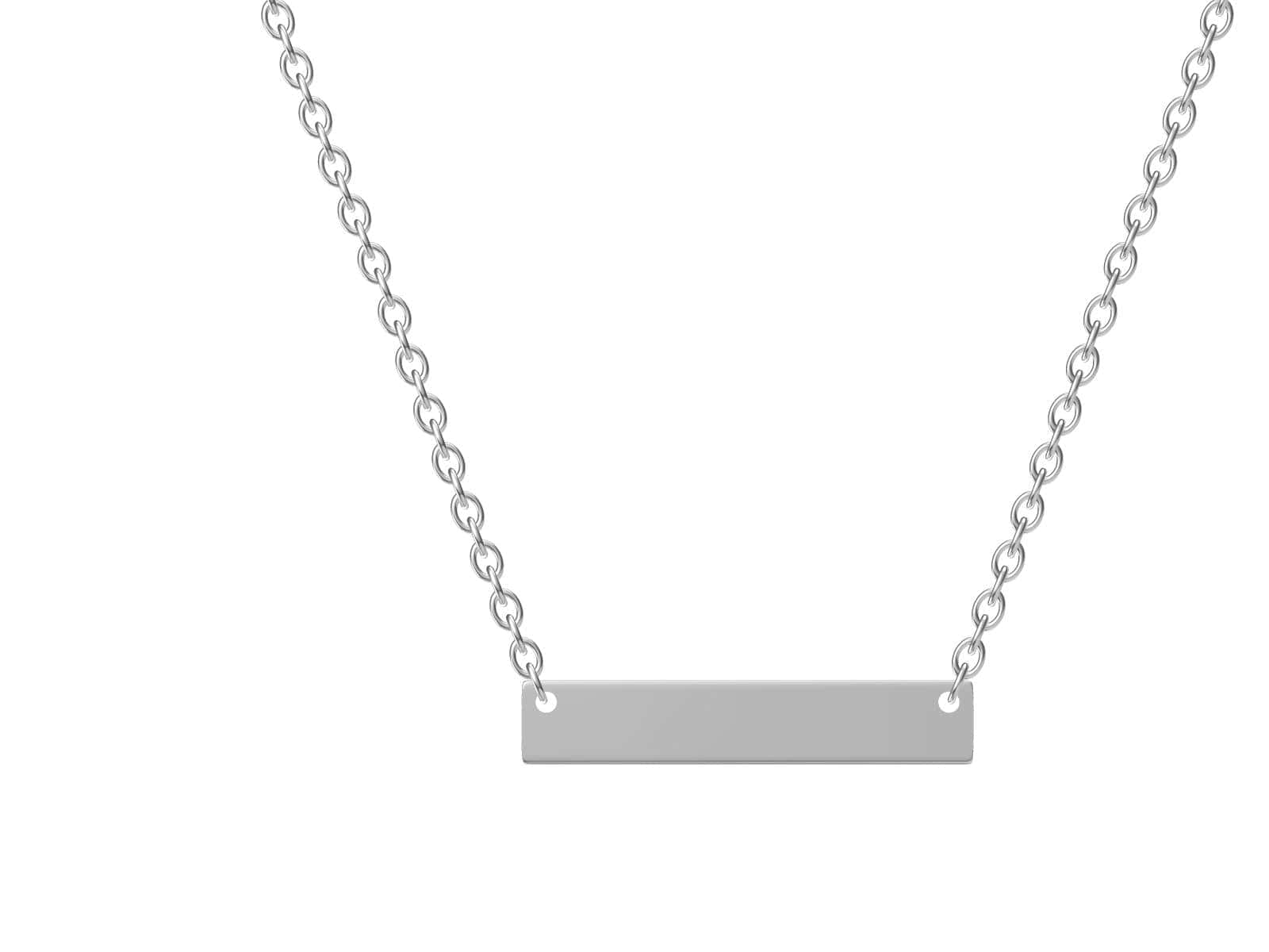 Sterling Silver Bar Necklace