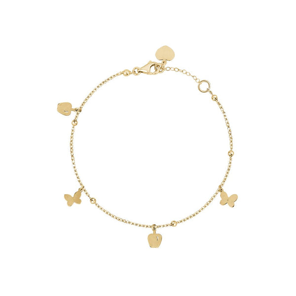 Gold Chain Butterfly Bracelet