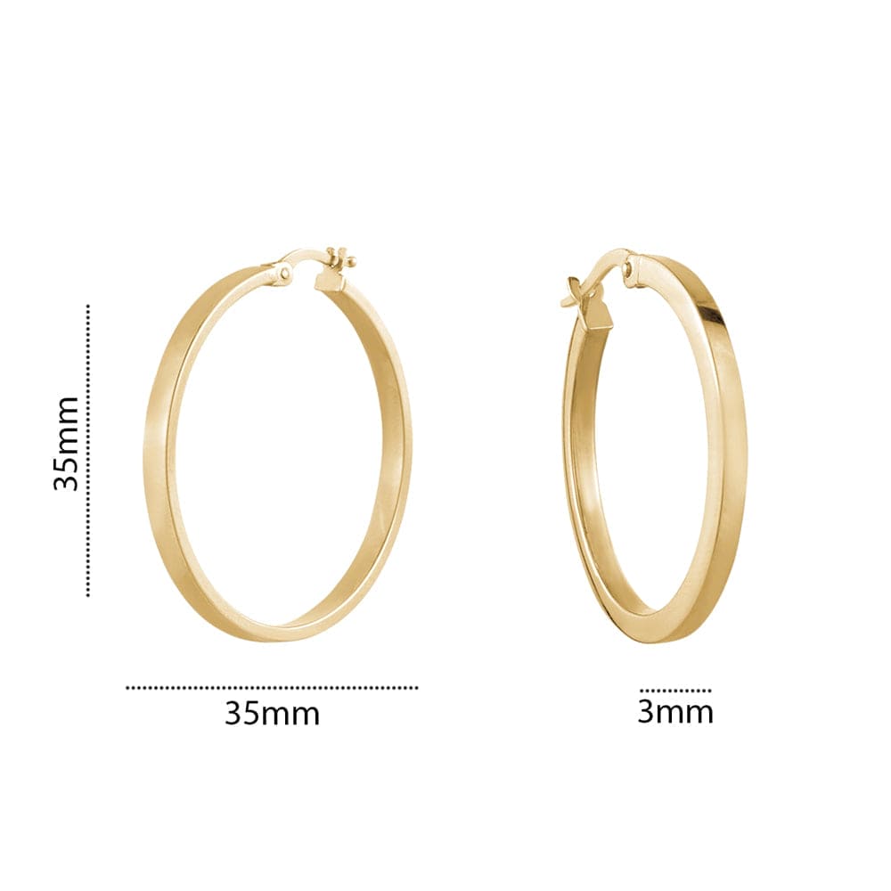 Round Gold Hoops