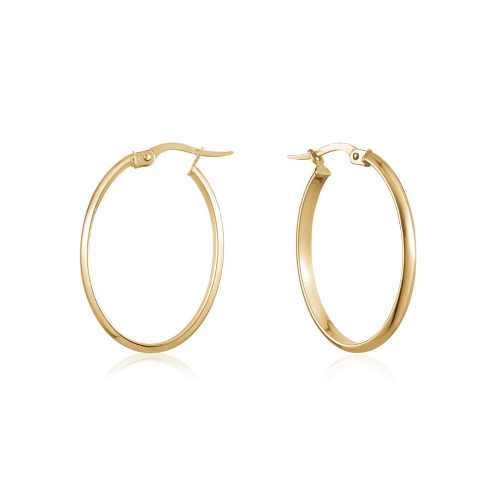 Small Oval Hoop Earrings