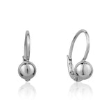 18k Ball Hoop Earrings Smaller