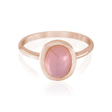 Pink Agate Gemstone Ring