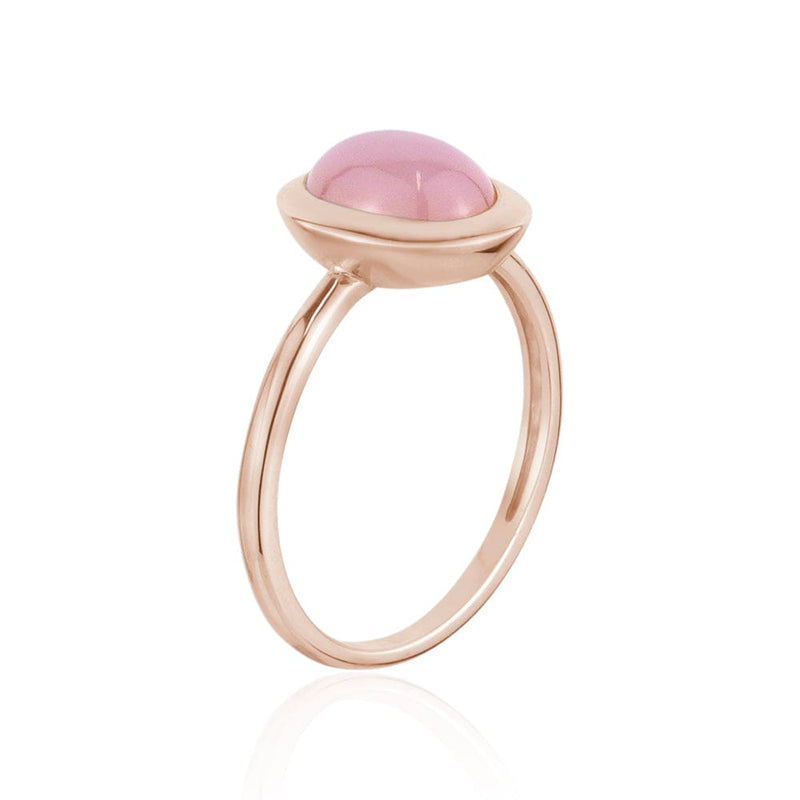 Pink Agate Gemstone Ring