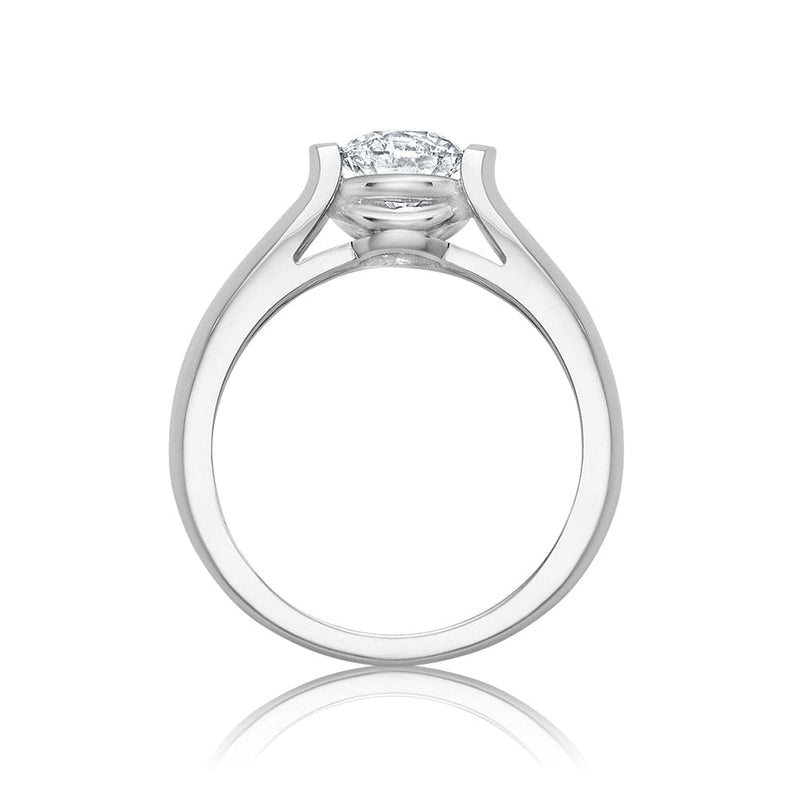 Round Cut Halo Canadian Diamond Engagement Ring