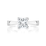 Princess Cut Canadian Diamond Solitaire Engagement Ring
