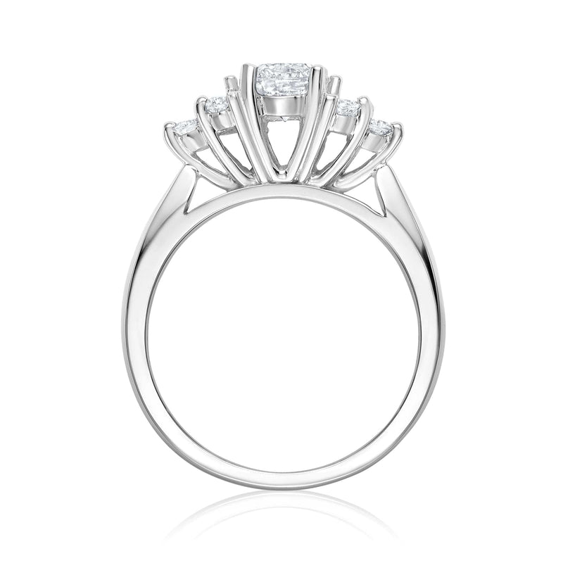 Diamond Cluster Engagement ring