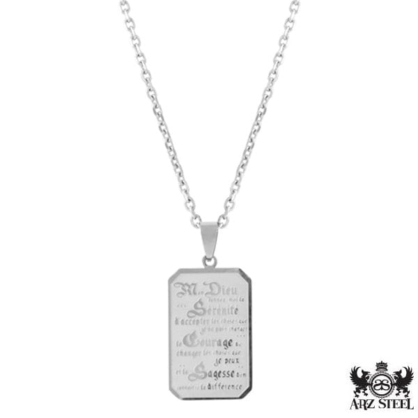 A.R.Z Serenity Prayer Necklace